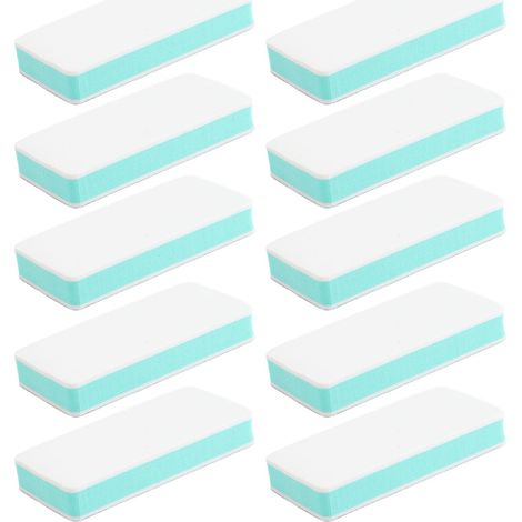 Paquet de 10 Blocs de Ponçage, éponge de Ponçage Lavable et Réutilisable, Bloc de Papier de Verre Double Face Grain 1000 5000 Fait à la Main pour Le Polissage des Ongles (1/5)