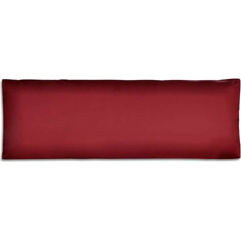 Maison Exclusive - Cojín de respaldo tapizado rojo vino tinto 120 (1/4)