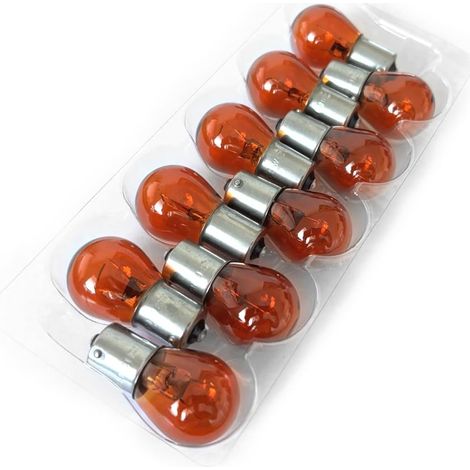 Ampoule de voiture 10 x PY21W Ampoule Clignotant 12V BAU15s Couleur Ambre (1/4)