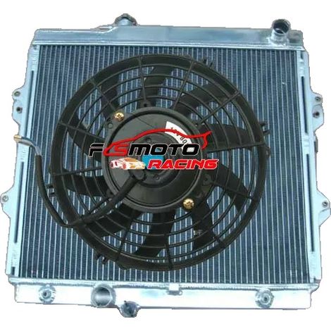 Radiatore in alluminio, dimensioni del nucleo 520 mm x 450 mm x 52 mm, dimensioni complessive 630 mm x 545 mm x 75 mm, diametro ingresso/uscita 35 mm, compatibile con il pickup RZN149R, capacità di ra (1/4)