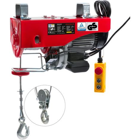 AREBOS Electric Rope Hoist Electric Cable Winch Electric Cable Winch Rope Hoist from 500 to 1000 kg (1/5)
