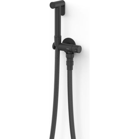 Mitigeur encastré avec douche pour WC Noir mat - TRES 24112350NM