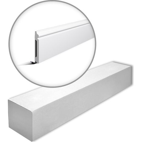 NMC FL2-box WALLSTYL Noel Marquet 1 Box 13 pieces Skirting timeless classic design white 26 m