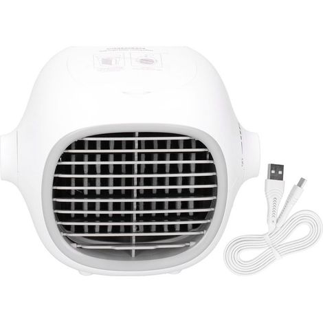 Ventilador enfriador de aire portátil, humidificador USB, nebulizador silencioso para oficina y hogar - KZQ (1/4)
