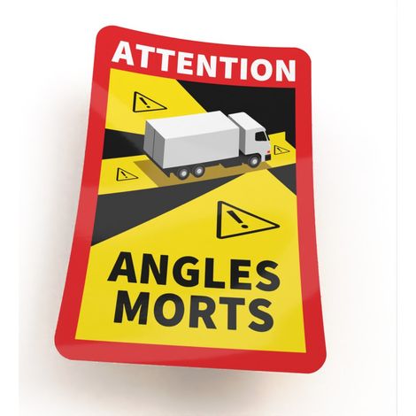Adesivo informativo - ANGOLI MORTI TIR (1/2)