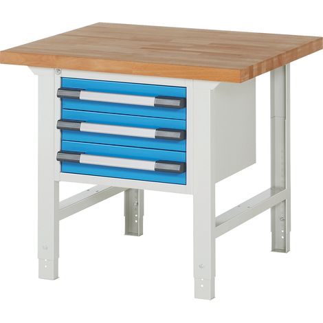 eurokraft pro, Établi, système modulaire Série 7000, 3 tiroirs