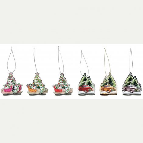 ADDOBBO 3D ALBERO DECORATO "CRYSTAL TALES" 8CM PREZZO CAD UNO INDICARE IL MODELÌ