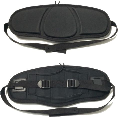 Respaldo ajustable para asiento de canoa y kayak, respaldo antideslizante, cómodo cojín negro (1/5)