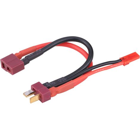 Cable de alimentación con conector T Deans y conector JST, cable 18 AWG para control remoto de aviones, automóviles y barcos (1/5)
