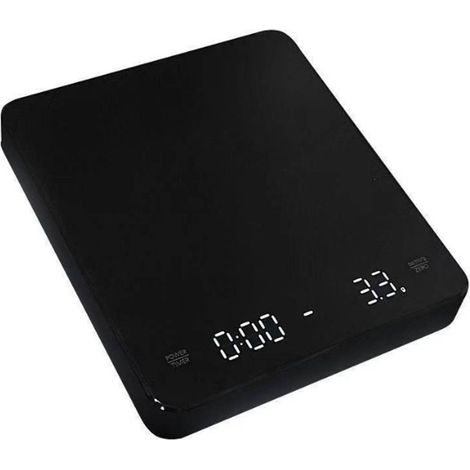 Digital Scale LCD Display Timing Function High Temperature Resistant Electronic Food Steelyard Black