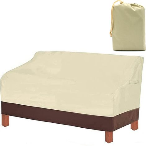 Bezug für 2-Sitzer-Sofa, beige, 147 x 83 x 79 cm, Oxford-Gewebe