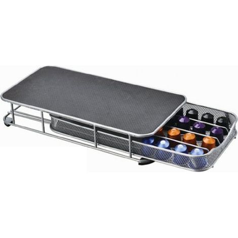 Support dosettes à tiroir en acier pour 40 capsules Nespresso HobbyCook