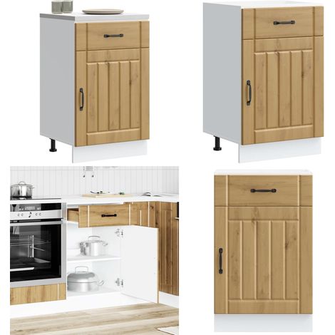 Mueble bajo de cocina Lucca roble artesanal - Almacenamiento bajo cocina - Muebles de cocina