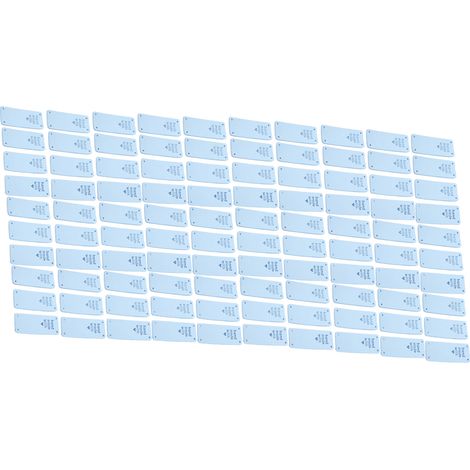 100 étiquettes faites main en microfibre résistante, impression transparente, lisses et pratiques à coudre (02) (1/5)