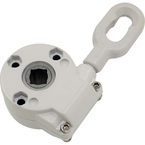 1 Manivelle Store Banne, Acier Blanc 138mm, Pour Caravane Camping-car Terrasse Extérieur