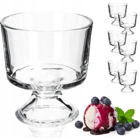 KADAX Eisbecher, 280 Milliliter Dessertschale aus hochqualitativem Glass