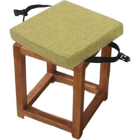 Coussins pour tabouret antidérapants 30x30x5 cm – Modèle C4, mousse haute résilience, usage scolaire, jardin et bureau (1/4)