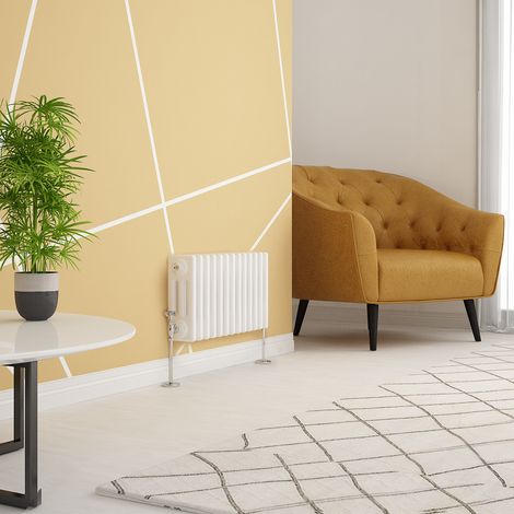 WarmeHaus Traditional Radiator White Triple Panel 300x605mm (1/4)