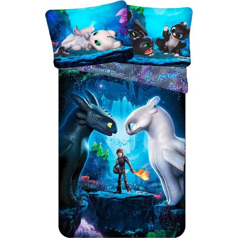 Dragon Baumwoll-Bettwäsche 140x200 cm – Weiches Bettbezug Set mit Kissenbezug 70x90 cm, pflegeleicht & langlebig (1/5)