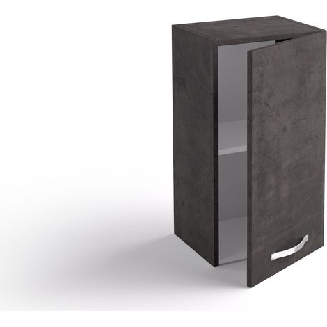 Pensile cucina 40x33x72 cm in legno color lava con un’anta - Massa (1/3)
