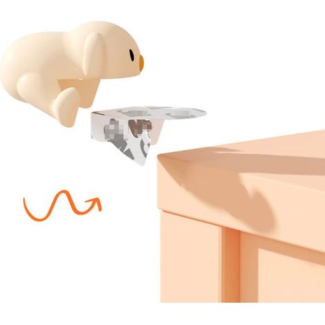 1 PC Protège-angle de table bébé cartoon, sécurité, silicone souple, pour meubles, couleur amande (1/5)