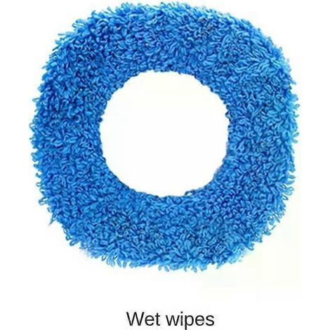 HONORNIC - Chiffon de nettoyage de sol bleu, décontamination en profondeur, balai à franges en fibre, chiffon de nettoyage humide, accessoires pour machine à laver les sols (1/4)