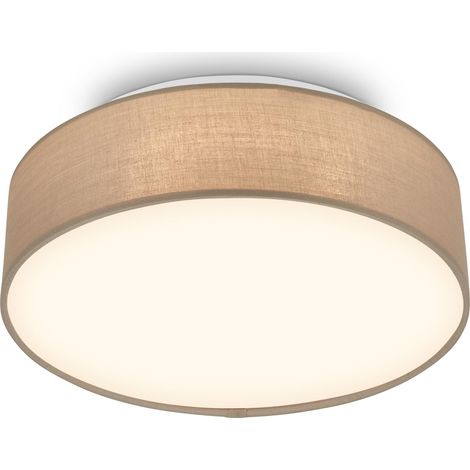 Plafonnier LED, 1 800 lm, 3 000 K, 16 W, taupe, IRC ≥ 80 (1/5)