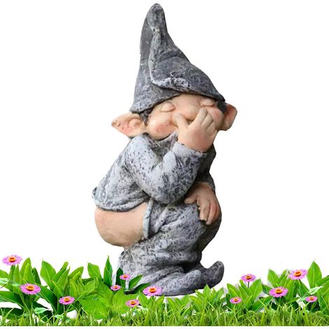 Gartentischdekoration Harz lustige Zwerge Figuren lustige