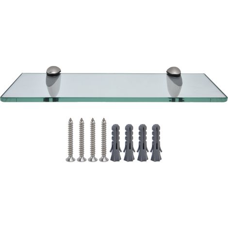 Étagère de Salle de Bain en Verre Murale, Rack de Rangement en Alliage de Zinc, Accessoire Salle de Bain pour Maison (1/5)