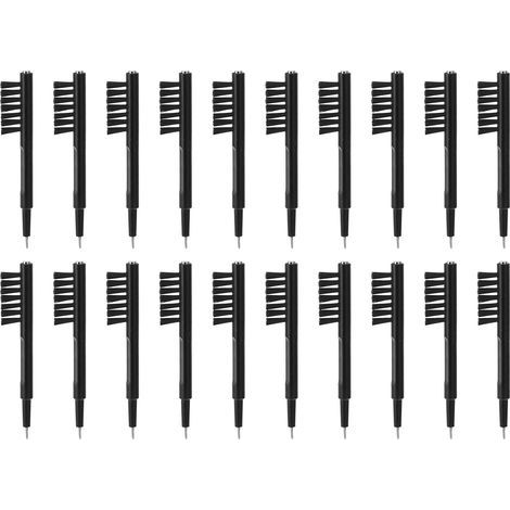 20-teiliges schwarzes Hörgeräte-Reinigungsbürsten-Set, multifunktional und effektiv mit Magnet für Hörgeräte (1/5)