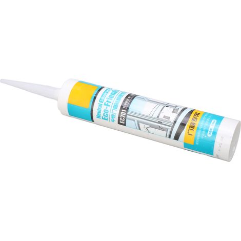 Mastic silicone étanche, mastic transparent, adhésif puissant, convient à la réparation des portes et fenêtres. (1/5)