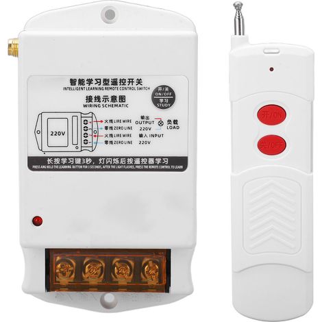 Interrupteur de télécommande sans fil intelligent pour pompe à eau et gros appareils électroménagers 220 V CA BEM 2205 (1/5)