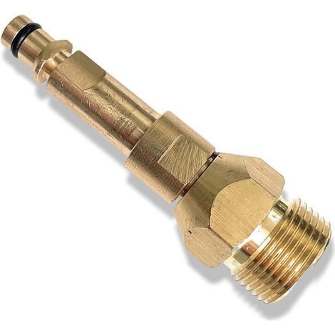 Schnellklick-Adapter kompatibel mit M22 x 1,5 IG Hochdruckschläuchen – Für Kärcher Hochdruckreiniger etc. – 8 cm lang (1/4)
