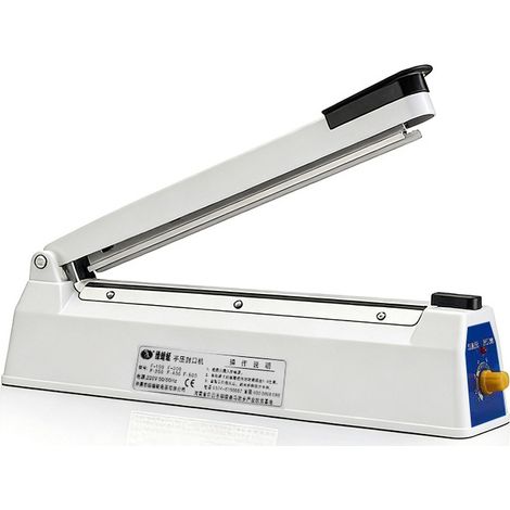 Scelleuse Thermique 300 mm, Thermoscelleuse Machine Manuelle Blanc, Impuls-Heißsiegelgerät, Gießbeutel aus Kunststoff, PE, PP, Mylar (1/5)