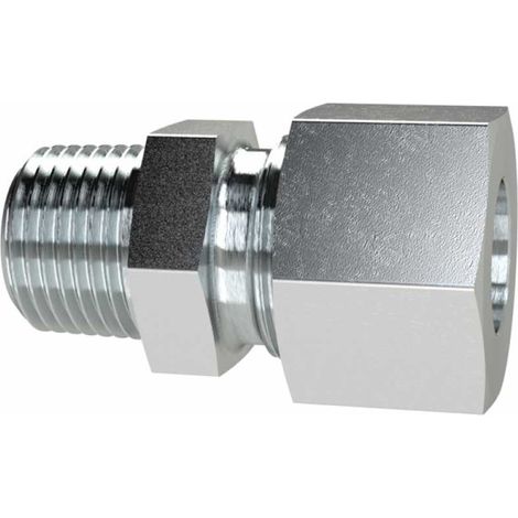 Riegler Gerade Einschraubverschraubung, R 3/4 a., Rohr-Ø 20, Stahl verz. (1/3)