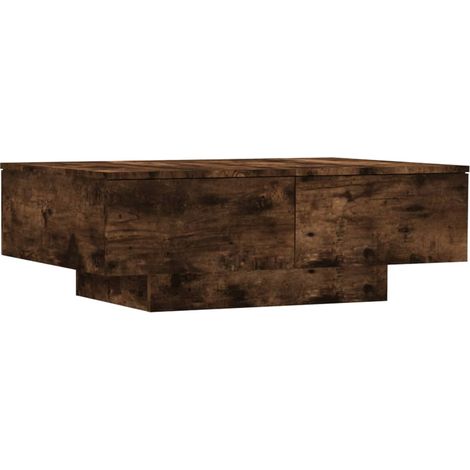 vidaXL Coffee Table Smoked Oak 90x60x31 cm Engineered Wood