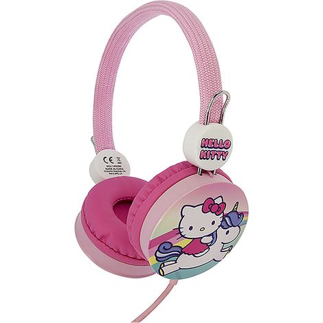 OTL Technologies Auriculares Infantiles Hello Kitty Unicornio con Cable Y Volumen Adecuado NIÑOS
