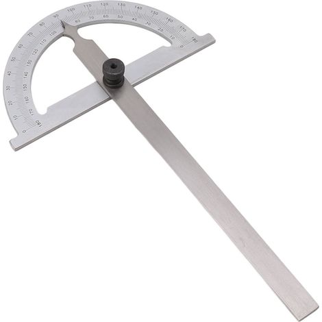 Règle d'angle 120 x 150 mm, échelle de haute précision, rotative, flexible, à fixation par rapporteur, rapporteur d'angle universel (1/5)