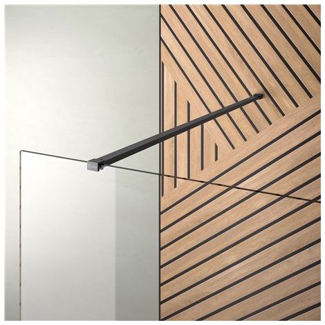 KINEDO - Barre de Renfort Droit D'Angulation Pour Paroi de Douche - Finition Blanc Grainé - Fabriquée en France - L.120 cm
