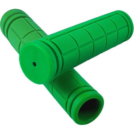 Poignées de vélo ergonomiques en caoutchouc antidérapant pour VTT et trottinette, lot de 2, vert (1/5)