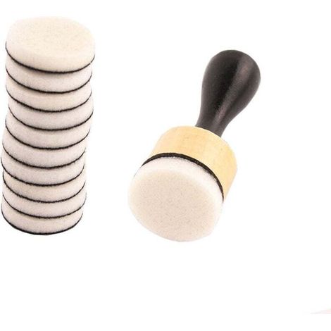 Petit outil rond pour mélanger l'encre et le rembourrage en mousse pour le scrapbooking et les loisirs créatifs. (1/4)