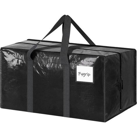 Sac de rangement portable ultra-résistant, lot de 6, organisateur de sac à main peu encombrant pour dortoir 74x33x36cm-Noir (1 paquet) (1/5)