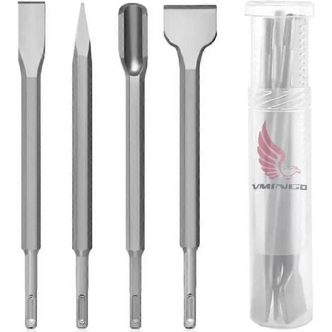 Kit SDS Burin, Perceuse, Marteau Perforateur, Béton Gurbia 25 cm, 4 pièces (Promotion) (1/4)