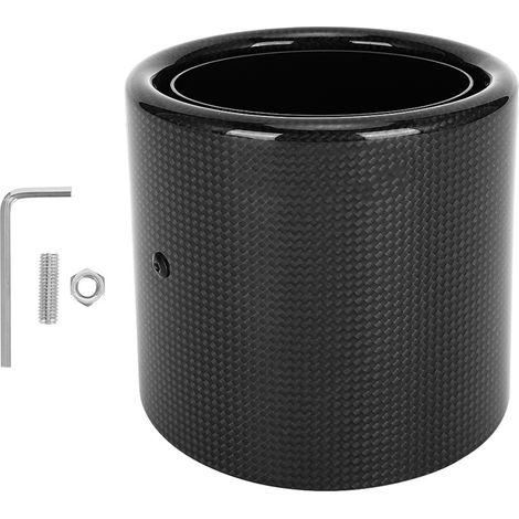 Embout d'échappement en fibre de carbone 54-114mm, col de queue modifié, noir brillant, compatible Suzuki Swift Sport 2018-2020. (1/5)