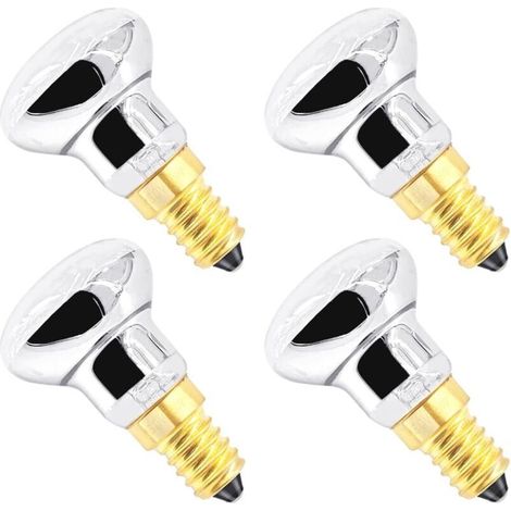 25W R39 E14 Ampoule Lampe à Lave, Ampoule Pour Lampe à Lave R39 Réflecteur 260lm, lot de 4 (1/4)