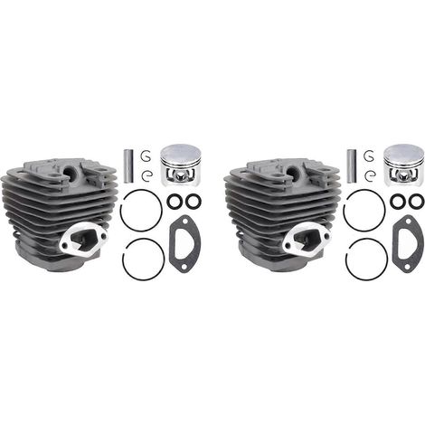 2 x Cylinder Piston joint ensemble Chinese 5800 58Cc tronçonneuse moteur Rebuilt kit (1/5)