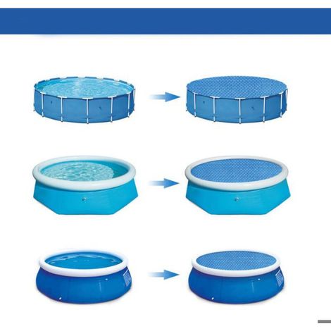 Bache A Bulles - Piscine Ronde 300 Cm - Bleu - 1 Piece (1/5)