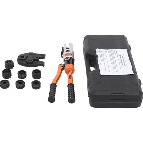 Outil de Presse à Tuyau, Haute Force de Sertissage, Tailles de Matrices Multiples, Orange (1/2)