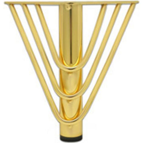 4 gambe per mobili in metallo color oro, 15 cm, gambe di ricambio moderne per divani, gambe per tavolino da caffè, porta TV, mobiletto da bagno (1/4)