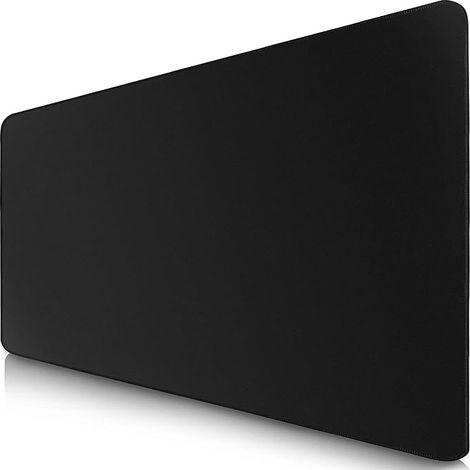 Projecteur XXL tapis de souris 900x400 mm noir - grand tapis de souris de bureau de jeu avec base antidérapante - tapis de souris en microfibre imperméable à l'eau, ordinateur XL 90x400 tapis de burea